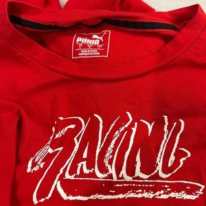 Red large sf racing long sleeve shirt Ferrari stripes 125s fiorano puma